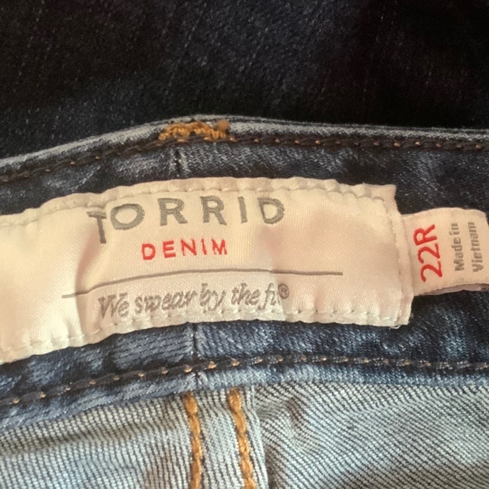 Torrid Bootcut Dark Wash High Rise Jeans Plus Size 22 - Picture 6 of 8